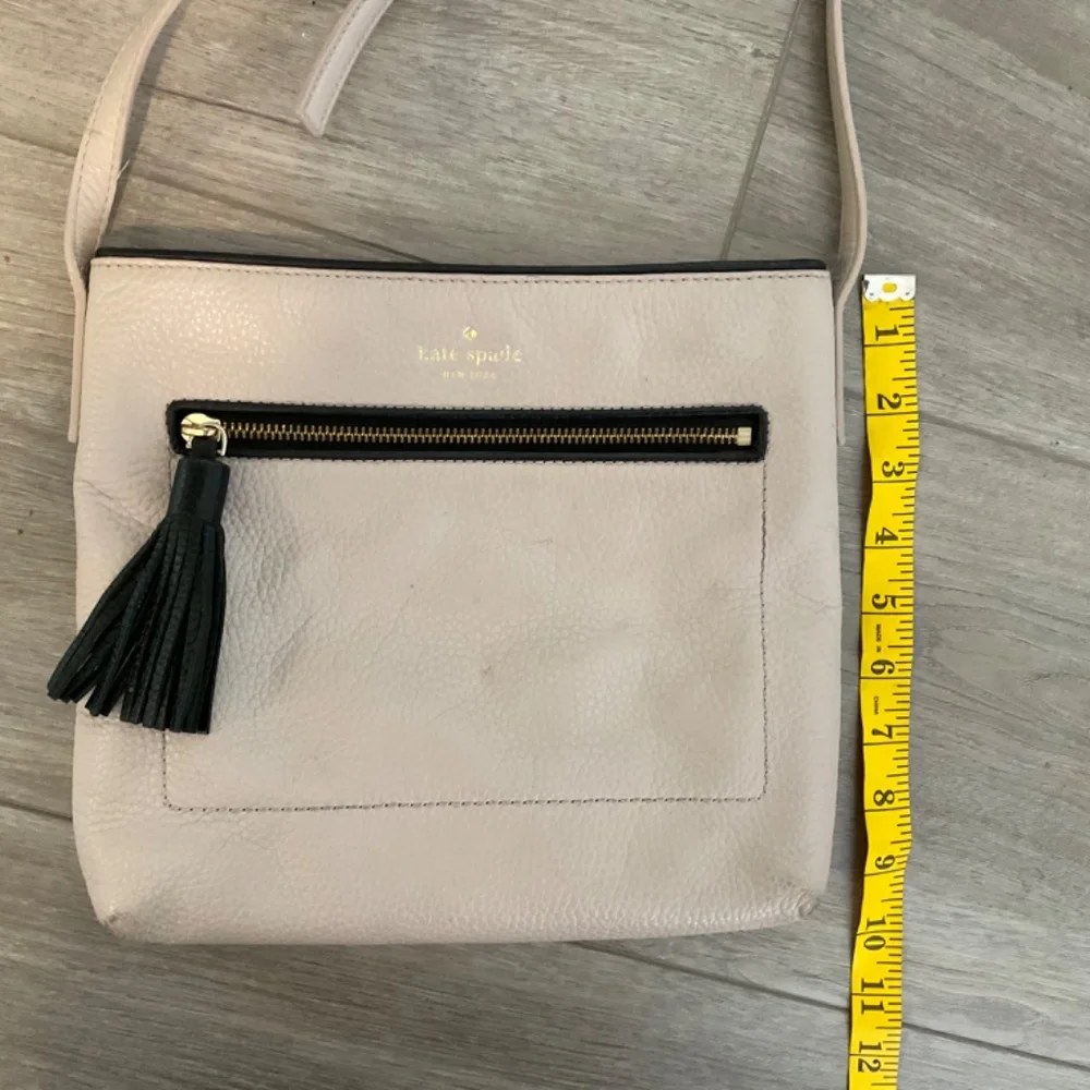 Kate Spade Crossbody Bag Tan with Black Tassel